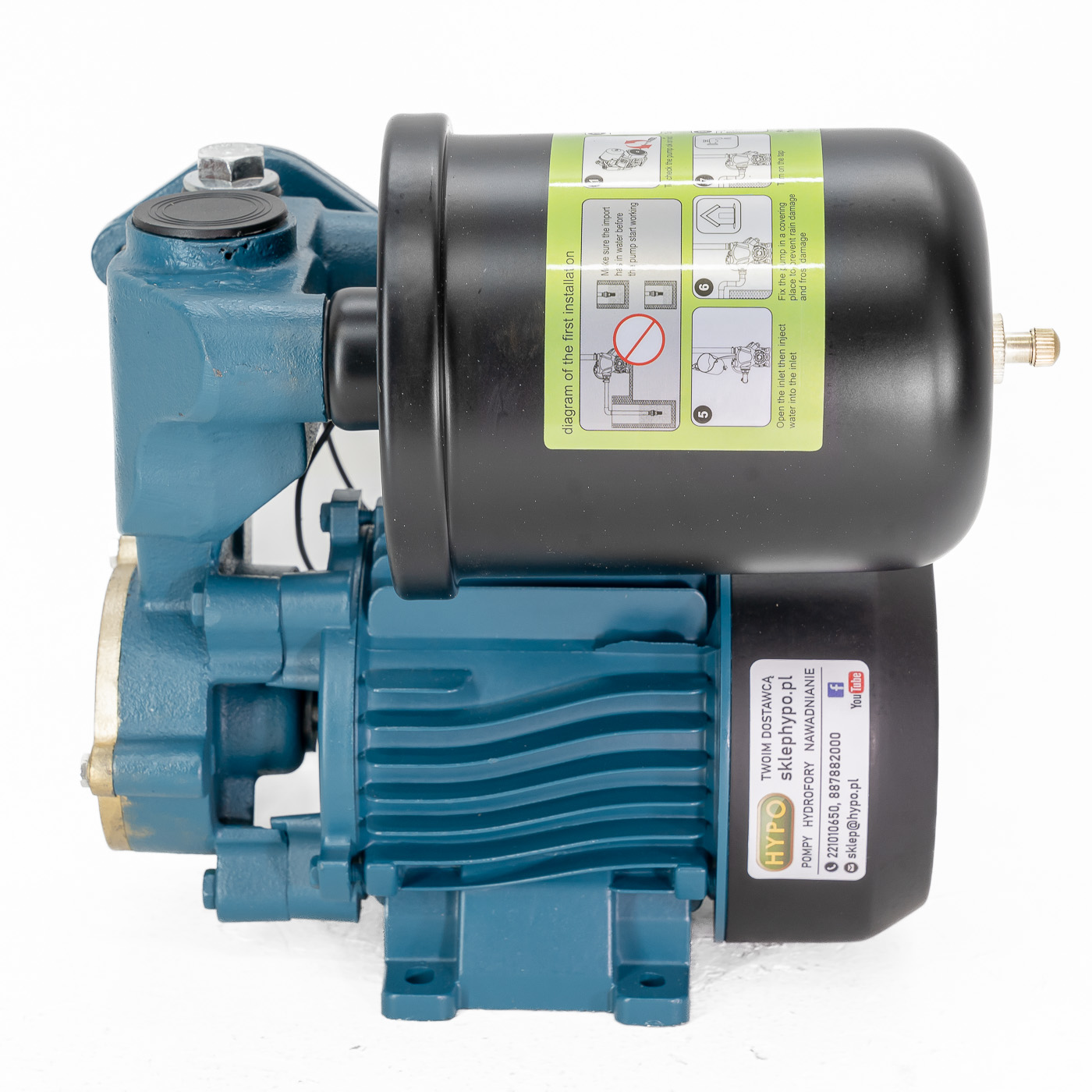 Pompa hydroforowa z wbudowanym zbiornikiem WZCH 250 2L (0,25kW) 230V IBO zdjęcie numer 5